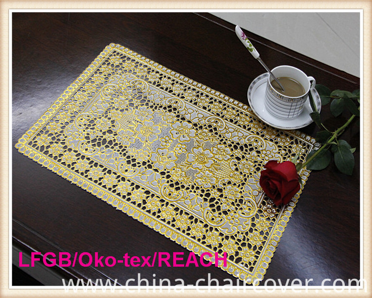 PVC Gold & Silver Plastic Table Mat